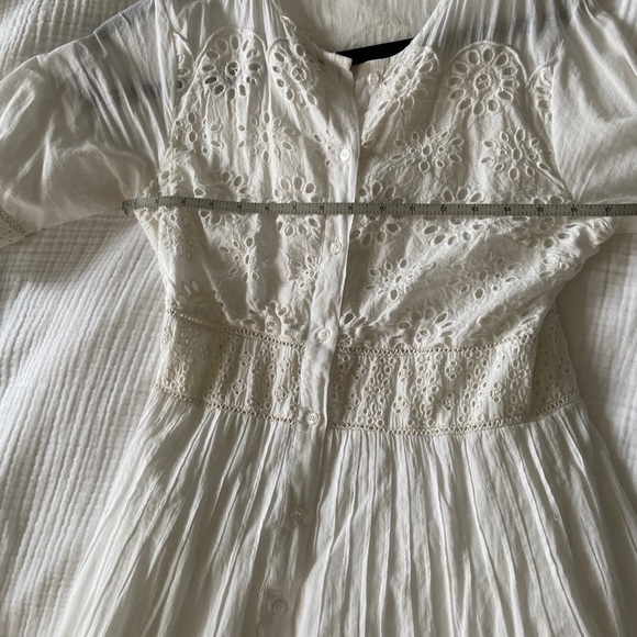 Walter Baker White Eyelet Midi Dress - Picture 5 of 7